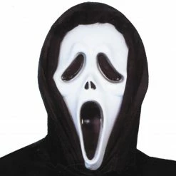 Wicked Murderer Mask With Shroud Halloween Accessories