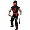 Wicked Kid's Halloween Muscle Chest Ninja Warrior Costume 1 Wicked Kid's Halloween Muscle Chest Ninja Warrior Costume