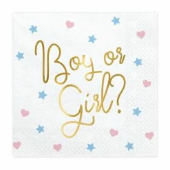 Partydecor Napkins Boy Or Girl Gender Reveal