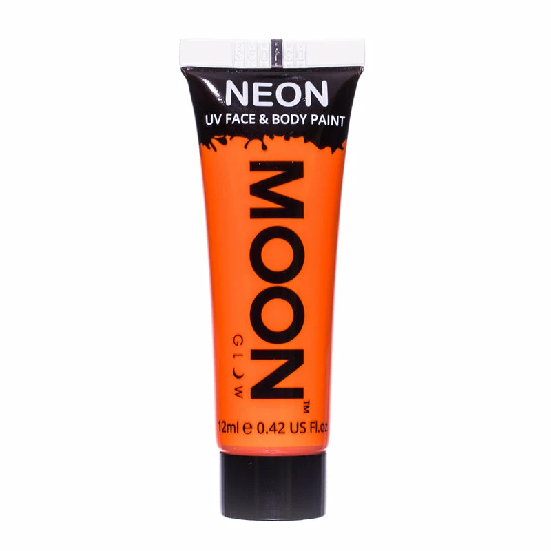Moonglow Moon Glow 12ml Intense Neon Face Paint Orange Costume Accessories 3 Moonglow Moon Glow 12ml Intense Neon Face Paint Orange Costume Accessories