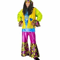 Wicked Decades And History Neon Reggae Hippie Costume