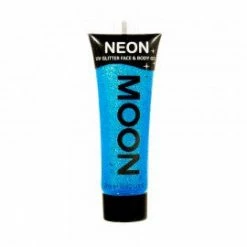 My Fancy Dress Moon Glow 12ml Glitter Gel UV Blue Costume Accessories