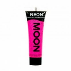 My Fancy Dress Costume Accessories Moon Glow 12ml Glitter Gel UV Hot Pink