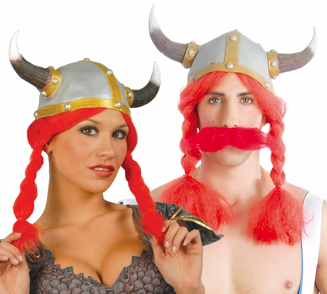 Fiestas Guirca Gaul Helmet With Red Plaits Medieval, Renaissance & Tudor Costumes 3 Fiestas Guirca Gaul Helmet With Red Plaits Medieval, Renaissance & Tudor Costumes