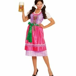 Fiestas Guirca Oktoberfest Dirndl Dress Costume Pink World Costumes