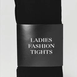 Bristol Opaque Tights Black Costume Accessories