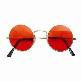 Bristol 1960's Orange Round Hippie Lennon Glasses 3 Bristol 1960's Orange Round Hippie Lennon Glasses