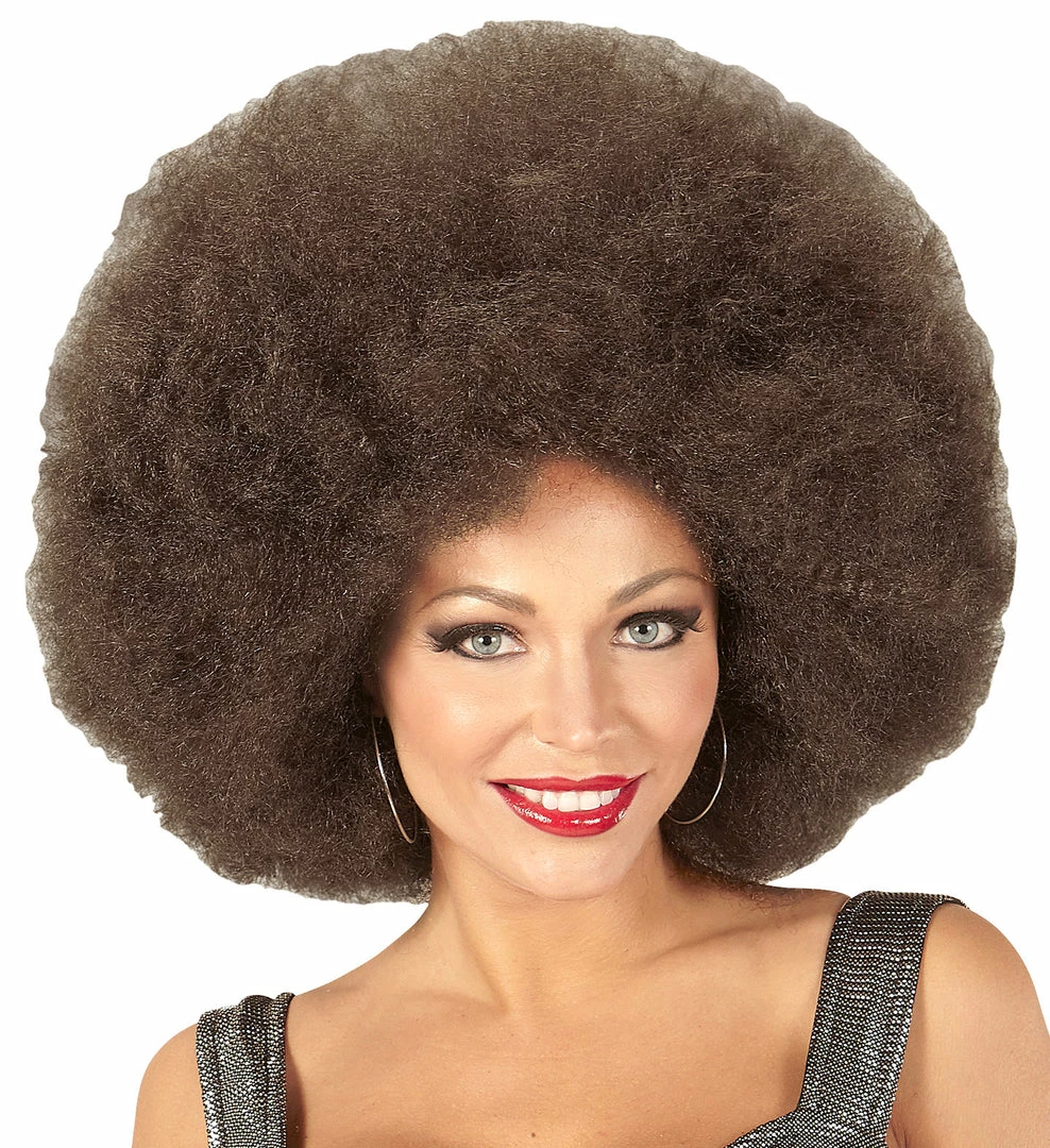 Widmann Oversized Afro Wig Dark Brown 3 Widmann Oversized Afro Wig Dark Brown