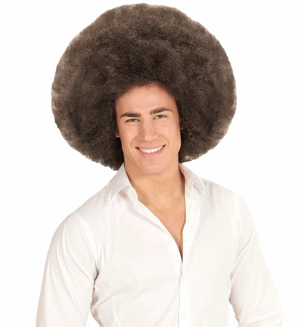 Widmann Oversized Afro Wig Dark Brown 4 Widmann Oversized Afro Wig Dark Brown