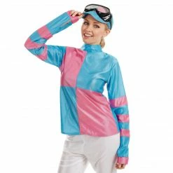Funshack Jockey Costume Pink And Blue Ladies