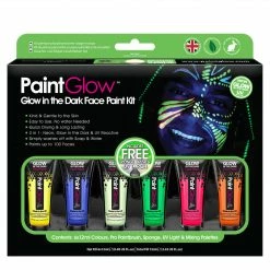 Facepaints & FX Paintglow Glow In The Dark Face And Body Paint Giftset