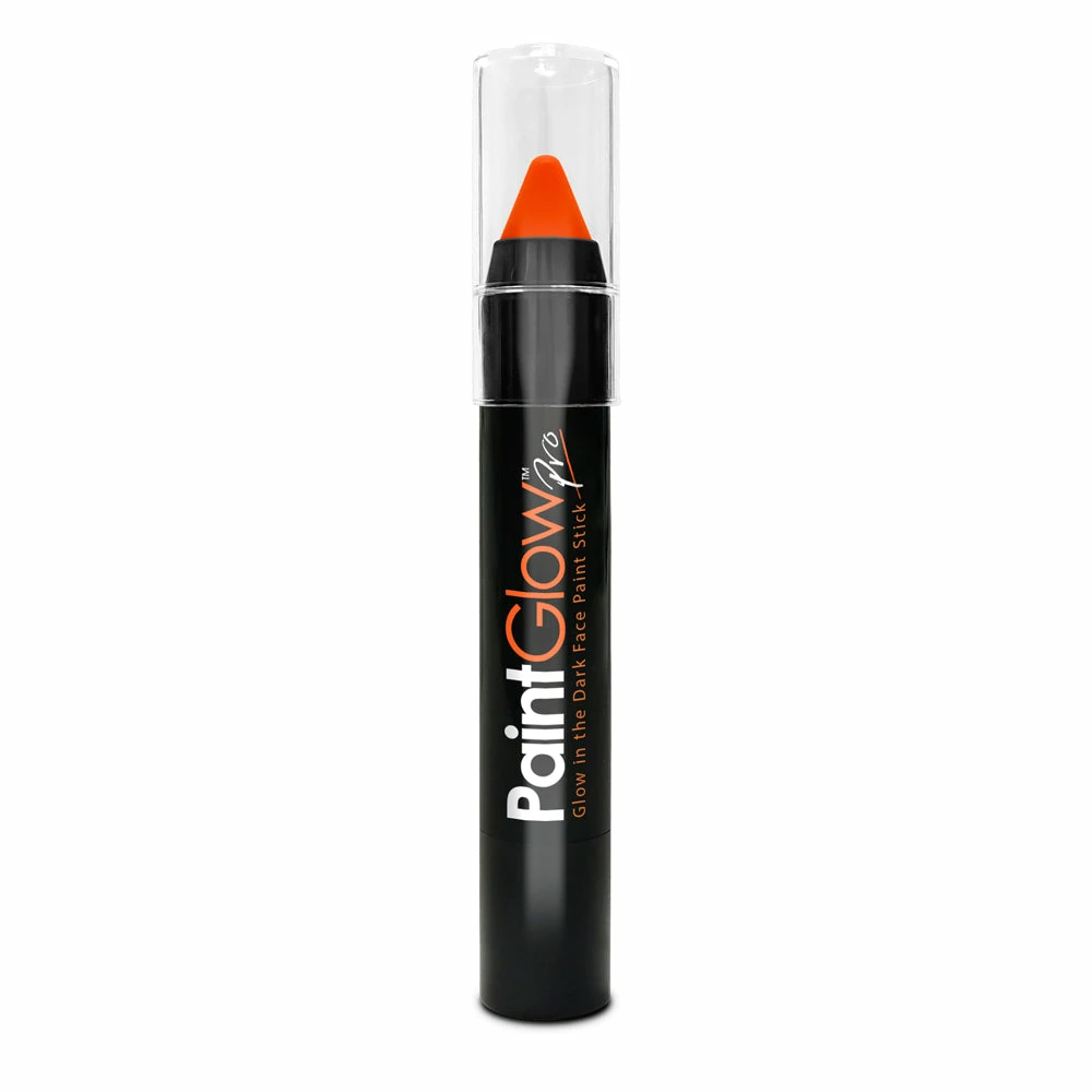 Paintglow Glow In The Dark Orange Paint Stick Facepaints & FX 3 Paintglow Glow In The Dark Orange Paint Stick Facepaints & FX