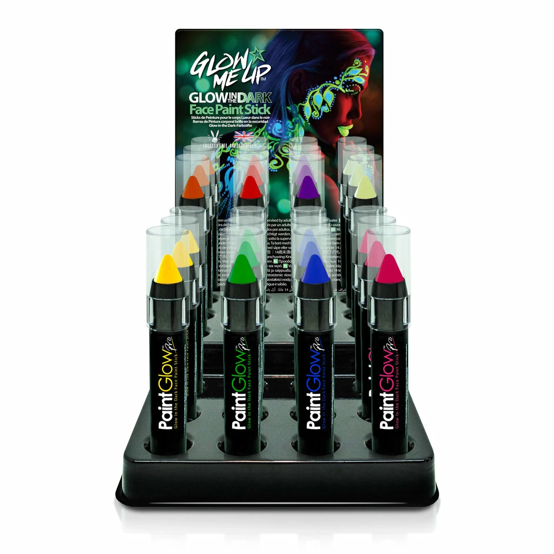 Paintglow Glow In The Dark Invisible Paint Stick Facepaints & FX 4 Paintglow Glow In The Dark Invisible Paint Stick Facepaints & FX