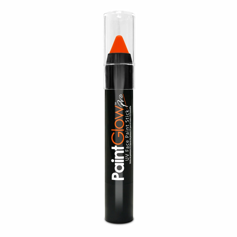 Paintglow Pro UV Face Paint Stick Orange Facepaints & FX 3 Paintglow Pro UV Face Paint Stick Orange Facepaints & FX