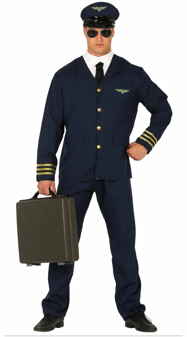 Fiestas Guirca Pilot Costume Adult 3 Fiestas Guirca Pilot Costume Adult