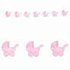 Widmann Pink Baby Stroller Garland