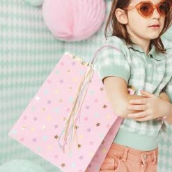 Partydecor Pink Gift Bag Stars Christmas Gift And Decoration Ideas