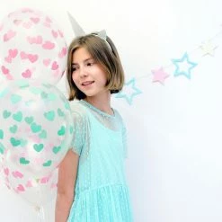 Partydecor Pink Hearts Balloon 30cm Pk Of 6 Valentines