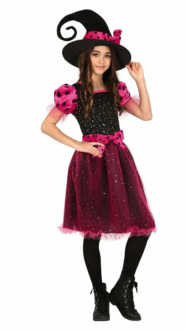 Fiestas Guirca Pink Witch Costume Halloween 3 Fiestas Guirca Pink Witch Costume Halloween