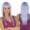 Fiestas Guirca Pink & Blue Unicorn Wig Wigs 2 Fiestas Guirca Pink & Blue Unicorn Wig Wigs
