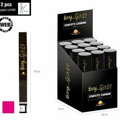 Fiestas Guirca Pink And Gold It's A Boy Or Girl Confetti Cannon Party Supplies