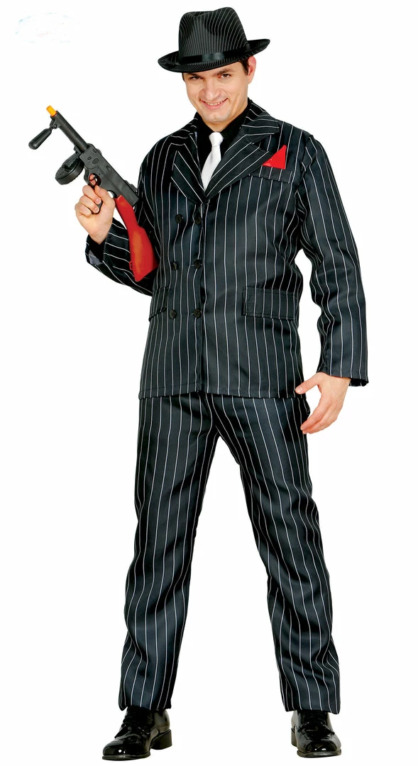 Fiestas Guirca 1920's Pinstripe Gangster Suit Costume 3 Fiestas Guirca 1920's Pinstripe Gangster Suit Costume
