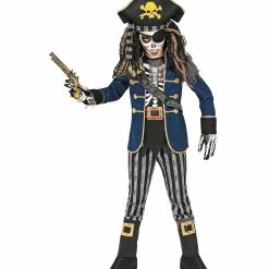 Widmann Halloween Pirate Captain Skeleton Costume Boy 7 Widmann Halloween Pirate Captain Skeleton Costume Boy
