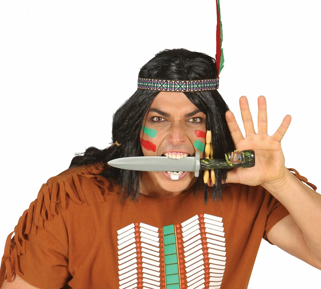 Fiestas Guirca Plastic Dagger Indian Knife 3 Fiestas Guirca Plastic Dagger Indian Knife