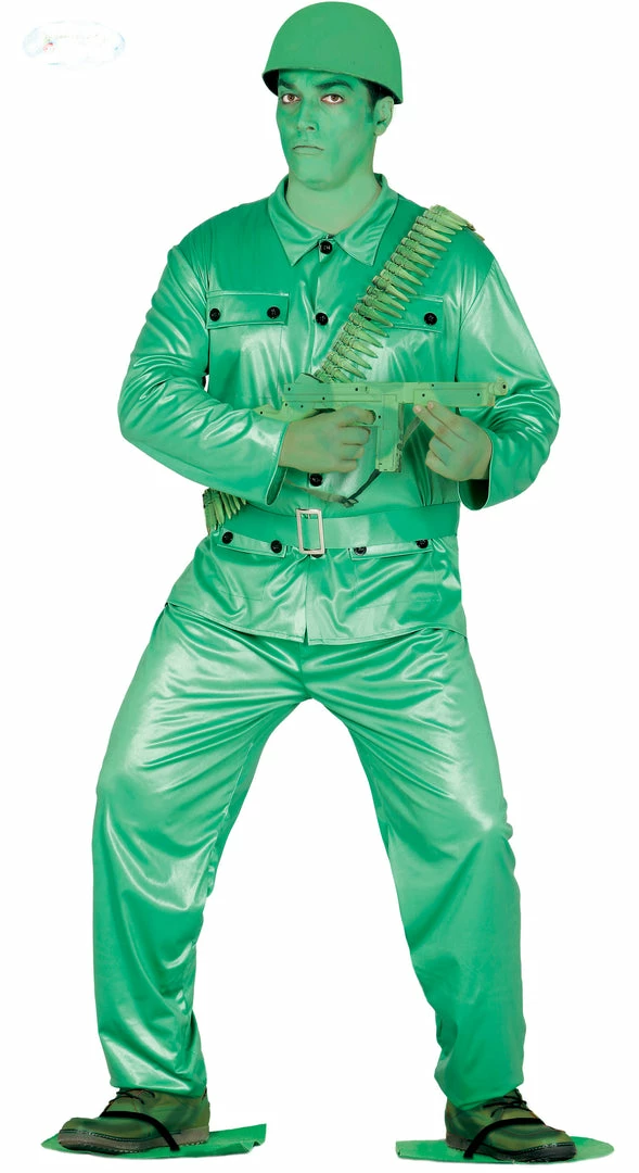 Fiestas Guirca Funny Plastic Toy Soldier Costume Adult 3 Fiestas Guirca Funny Plastic Toy Soldier Costume Adult