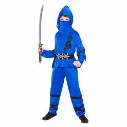 Wicked Halloween Power Ninja Blue Costume