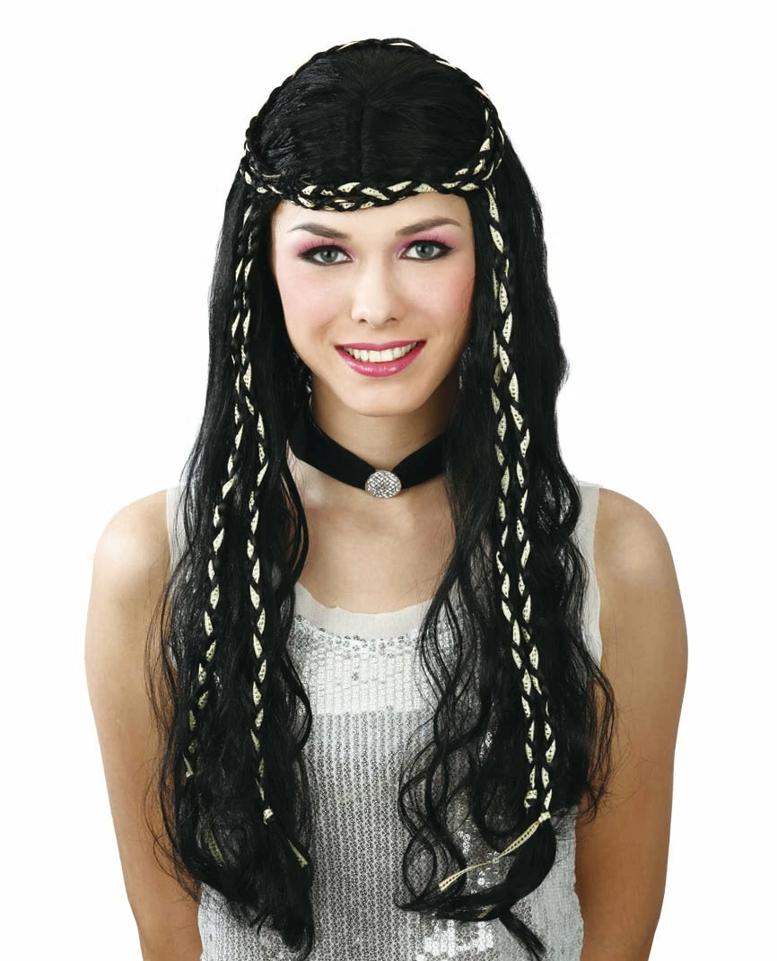 Wicked Renaissance Princess Wig Black Medieval, Renaissance & Tudor Costumes 3 Wicked Renaissance Princess Wig Black Medieval, Renaissance & Tudor Costumes
