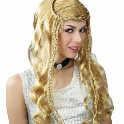My Fancy Dress Ladies Renaissance Princess Wig Blonde Medieval, Renaissance & Tudor Costumes