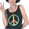Rubies 1960's Psychedelic Peace Necklace