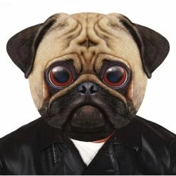 Fiestas Guirca Big Head Pug Dog Mask Animal