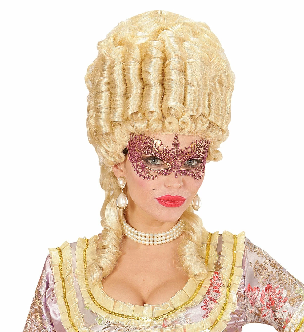 Widmann Metallic Purple Masquerade Lace Eye-mask Costume Accessories 5 Widmann Metallic Purple Masquerade Lace Eye-mask Costume Accessories