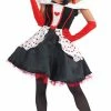 My Fancy Dress Queen Of Hearts Costume - Knee Length Fairytale Costumes 2 My Fancy Dress Queen Of Hearts Costume - Knee Length Fairytale Costumes
