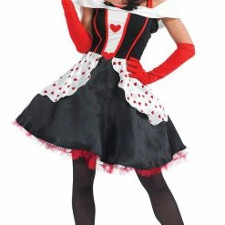 My Fancy Dress Queen Of Hearts Costume - Knee Length Fairytale Costumes