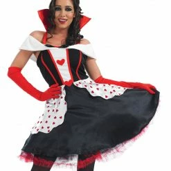 My Fancy Dress Queen Of Hearts Costume - Knee Length Fairytale Costumes 5 My Fancy Dress Queen Of Hearts Costume - Knee Length Fairytale Costumes
