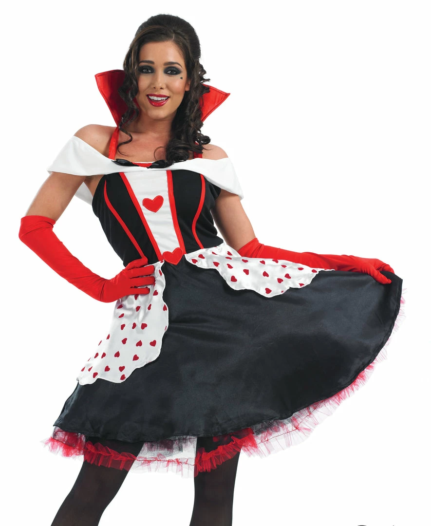 My Fancy Dress Queen Of Hearts Costume - Knee Length Fairytale Costumes 4 My Fancy Dress Queen Of Hearts Costume - Knee Length Fairytale Costumes