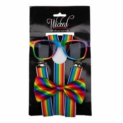 Wicked Rainbow 3 Piece Dress Up Kit Costume Accessories