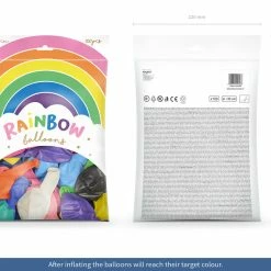 Partydecor Rainbow Balloons 30cm Pastel Mix