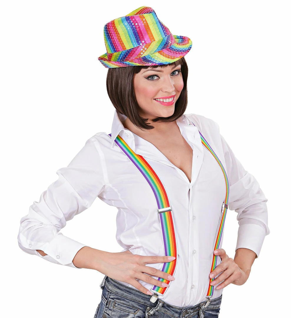 Widmann Clown & Circus Rainbow Braces 4 Widmann Clown & Circus Rainbow Braces