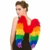Wicked Rainbow Feather Wings Costume Accessories