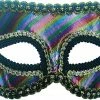 Bristol Rainbow Metallic Stripe Mask Costume Accessories