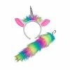 Wicked Rainbow Unicorn Headpiece And Tail 2 Wicked Rainbow Unicorn Headpiece And Tail