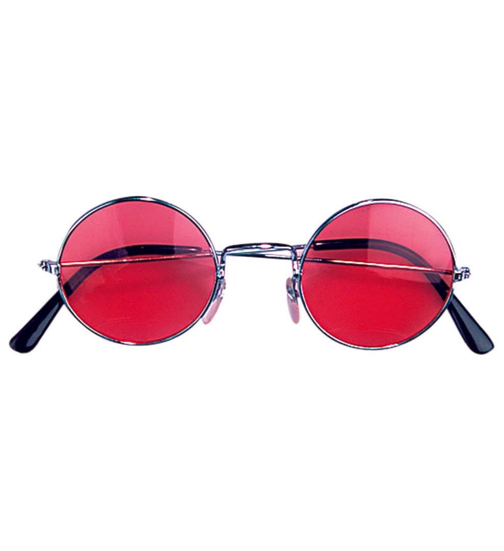 Bristol Halloween Accessories Red 60s Hippie Glasses 3 Bristol Halloween Accessories Red 60s Hippie Glasses
