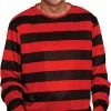 Bristol Red Black Stripe Jumper Halloween