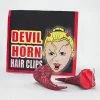 Bristol Red Glitter Devil Horn Hair Clips Halloween Accessories 1 Bristol Red Glitter Devil Horn Hair Clips Halloween Accessories