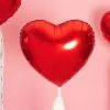 Partydecor Red Heart Foil Balloon 18" Valentines 1 Partydecor Red Heart Foil Balloon 18" Valentines