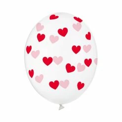 Partydecor Valentines Red Hearts Balloon 30cm Pack Of 6